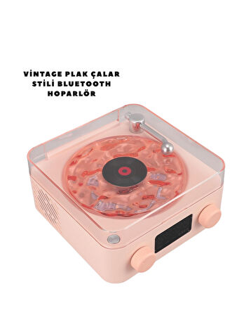 Bluetooth Hoparlör Pembe