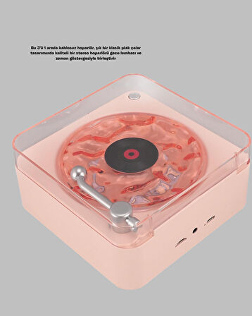 Bluetooth Hoparlör Pembe