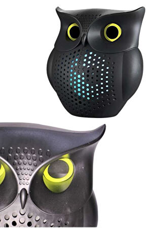 Bluetooth Hoparlör Tws Kablosuz Rgb Işıklı Dekoratif Taşınabilir Baykuş