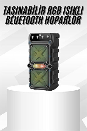 Çift Çıkışlı Güçlü Bataryalı Kablosuz Yüksek Ses Kaliteli Bluetooth Hoparlör