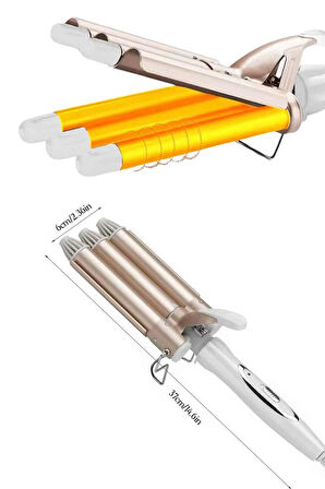 Wag Maşa Yeni Nesil Yüksek Isı Ayarlı Seramik Kaplama Saç Şekillendirici Doğal Bukle