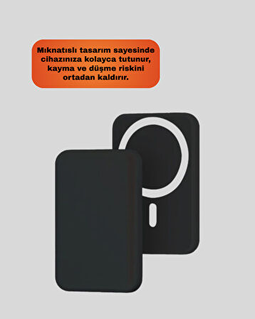 Mıknatıslı Uyumlu Araç Tutucu Kablosuz Şarj Destekli