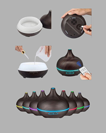 Led Işıklı Sessiz Çalışan Soğuk Buhar Nemlendirici