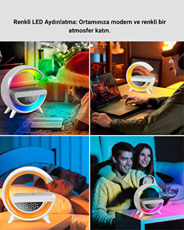 2025 Yeni Seri 15W Kablosuz Şarjlı Led Atmosfer Lambası