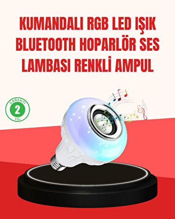 Akıllı Led Ampul – E27 Uyumlu Ve Müzik Çalarlı Tasarım