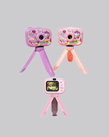 Kreatif Vlog Kamerası – 3-12 Yaş İçin Güvenli Ve Renkli Tasarım