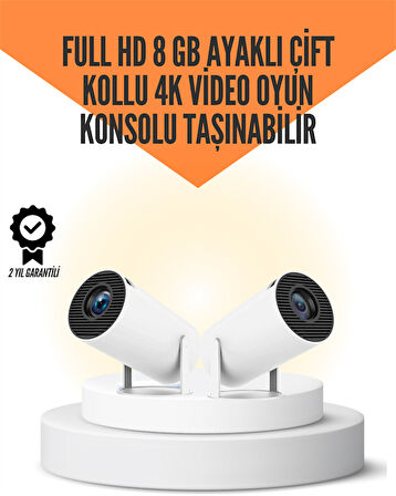 10.000 Oyun Destekli, Çift Kollu 4K Projeksiyon – Hdmi, Usb, Aux, Ethernet Yok