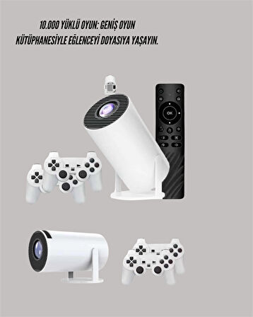 10.000 Oyun Destekli, Çift Kollu 4K Projeksiyon – Hdmi, Usb, Aux, Ethernet Yok