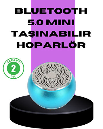 Taşınabilir Mini Bluetooth Hoparlör 9M Menzil Dahili Mikrofon