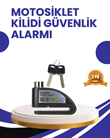 Taşınabilir Alarm Disk Kilidi Motosiklet Scooter Bisiklet Güvenlik