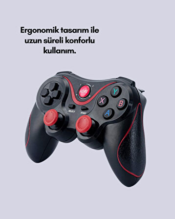 Kablosuz Bluetooth Gamepad Pc Android Tv Uyumlu Oyun Kumandası