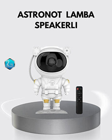 Astronot Şekilli Projeksiyon Lambası Nebula Efektli Dekoratif Lamba