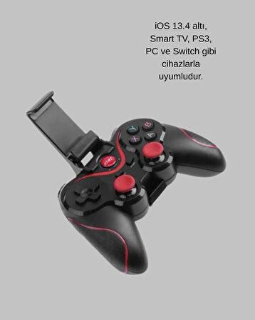 Çift Analog Joystick Ve 14 Tuşlu Bluetooth Oyun Kumandası
