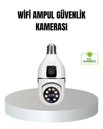 Wifi Ampul Güvenlik Kamerası 1080P Full Hd Gece Görüşlü Ve Hareket Algılamalı