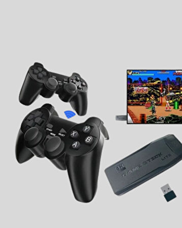 Kablosuz Taşınabilir Oyun Konsolu 2.4G Tv Bağlantılı Kompakt Tasarım