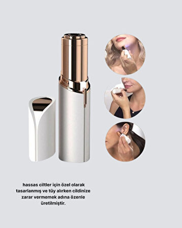 Kadınlar İçin Yüz Ve Kaş Epilatörü – Hassas Cilt Dostu, Pil Ile Çalışan, Taşınabilir Ve Şık Tasarım