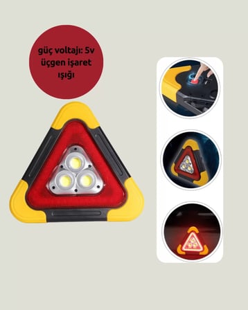 Usb Şarjlı Çok Modlu Acil Durum Feneri