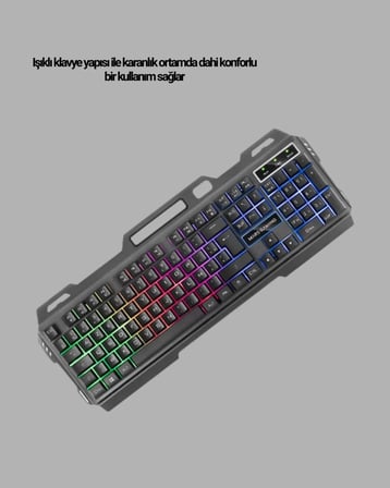 Hn01 Kulaklik + Pg-8018 Klavyesi̇ Set