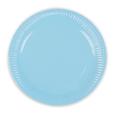 16 Kişilik 96 Parça Bebek Mavi Kullan At Set Karton Tabak-Karton Bardak-Kağıt Peçete-Plastik Çatal-Bıçak 