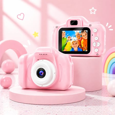 Çocuk Dijital Fotoğraf Makinesi | HD Kamera | Video Kayıt Özellikli | Eğitici ve Eğlenceli Oyuncak Kamera | Çocuklar İçin