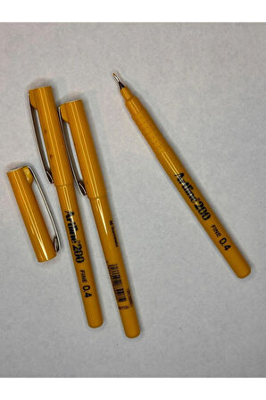 200 Fineliner 0.4mm Keçe Uçlu Kalem ( 3 Adet)