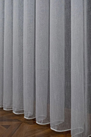 Karlı Keten Donati Tarz Tasarım Tül 1e3 Kat Sık Pileli Tül Perde