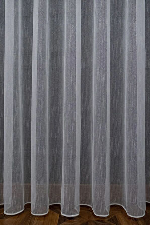 Karlı Keten Donati Tarz Tasarım Tül 1e3 Kat Sık Pileli Tül Perde