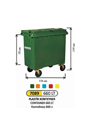 660 Litre Konteyner