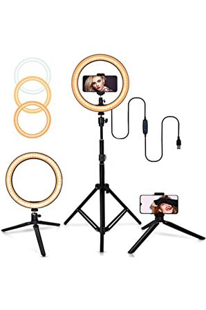 12 Inç Ring Light Stüdyo Makyaj Make Up Led Işık 12'' Halka Işık Yüksek Performans Modeli