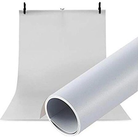 150x200cm Beyaz Pvc Fon 160x240cm T Stand Kit Stüdyo Çekim Seti White Fund Kit