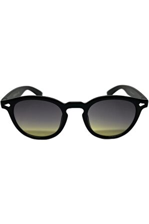 Eva Şeffaf Çerçeveli Füme Cam Uv400 Unisex Asetat Güneş Gözlüğü