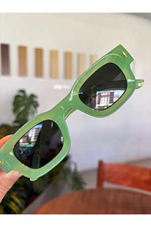 Funny Neon Yeşil Eğlenceli güneş Gözlüğü Neon Yeşil Siyah Cam Unisex