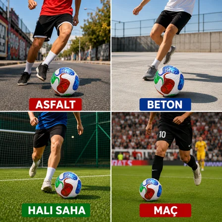 Futbol Topu 2026 World Cup Trionix 5 Numara Pompalı Set