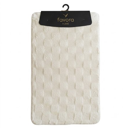 Favora Home Peluş Banyo Paspas Takımı İkili Kaymaz Taban Klozet Seti 100x60+50x60
