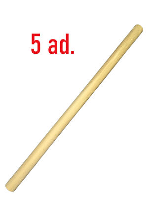 30 cm Uzunluk 35 mm Kalınlık Ahşap Pürüzsüz Yuvarlak Çubuk 5 Adet, Çok Amaçlı, Sağlam, Hobi Çubuğu