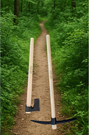 Çelik Kazma ve Balta Saplı