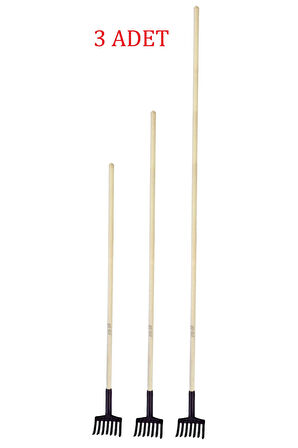 3 Adet Zeytin Toplama Tırmığı 120 cm 150 cm 200 cm Saplı