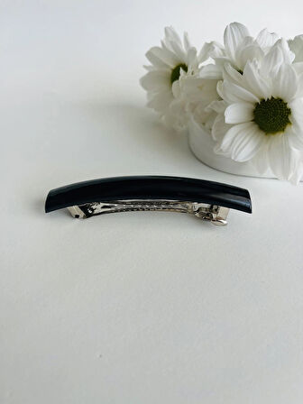 Klipsli Basic Siyah Toka