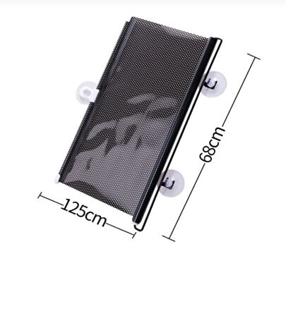 Araba Güneşliği Ön Cam Güneşlik Geri Çekilebilir Koruyucu Güneşlik 68 X125 Cm Benekli
