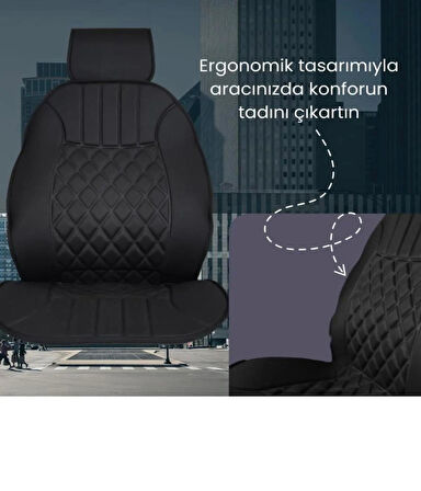 Point Mercedes Gla Suv Oto Siyah Ön İki Koltuk Minderi