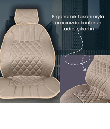 Point Alfa Romeo 147 Hb OtoÖn İki Koltuk Minderi Bej
