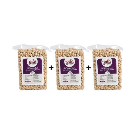 GİLA Bi’kıtırdat Kavrulmuş İç Fındık 1000 g x 3