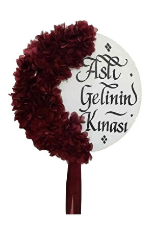 Kına Malzemesi 25 Cm Orta Boy, Isim Yazılı, Tüylü, Zilli Deri Tef Def