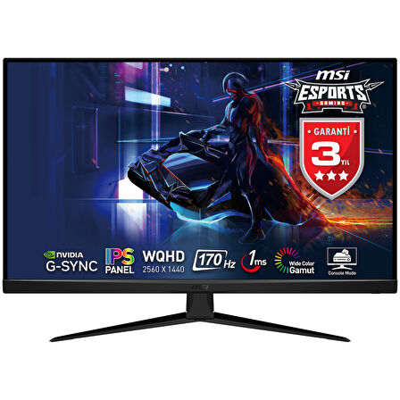 MSI 31.5 G321Q 2560x1440 (WQHD) 16:9 FLAT IPS 170HZ 1MS G-SYNC COMPATIBLE GAMING MONITOR