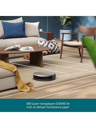 Philips HomeRun 9000 Serisi XU9100/10 Siyah Çöp İstasyonlu Robot Süpürge