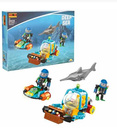 SUN-29432 Sunman 152 Parça Deep Seat Yapı Blokları Eğitici Lego Oyuncak