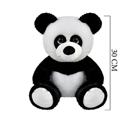 5127 Siyah Beyaz Oturan Panda 30 Cm