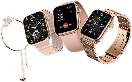 Huawei Mate 60 RS Ultimate Desing Uyumlu G9 Mini Smart Watch 3 kordonlu ve bileklik hediyeli