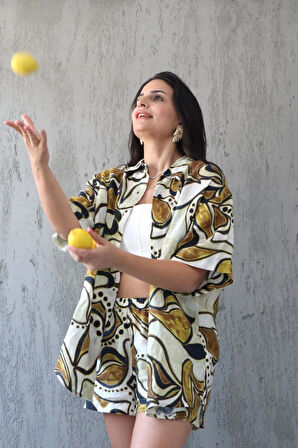 Gaia %100 Keten Şort