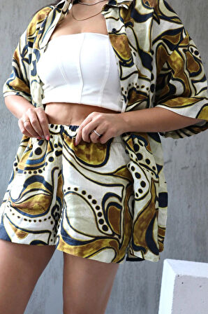 Gaia %100 Keten Şort